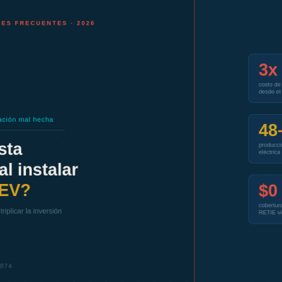 ¿Cuánto cuesta equivocarse al instalar un cargador para carro eléctrico?
