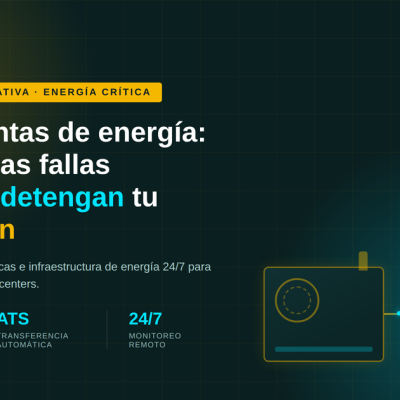 UPS y plantas de energía: evita que las fallas eléctricas detengan la producción de tu empres